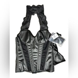 NWT Frederick’s of Hollywood Katerina Corset & Thong Lingerie Set Size 34